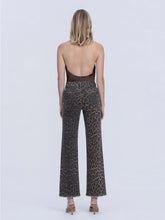 Load image into Gallery viewer, Feeling Lucky Leopard Slim Wide Jeans