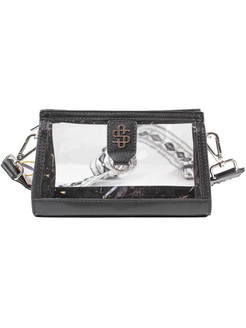 Simply Southern Clear Black Crossbody Bag