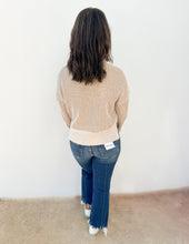 Load image into Gallery viewer, Can&#39;t Leave Here Lonely Two Tone Sweater in Ecru