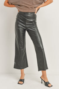 Just Imagine Wide Leg Pleather Pants