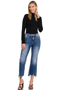 Way Down Deep Crop Flare Jeans