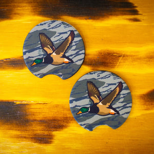 Scent South Mallard Lowland Camo Car Coasters