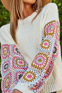 When the Weather Changes Crochet Sleeve Sweater