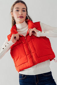 The Puffer Vest Tomato