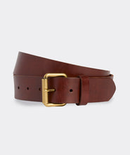 Load image into Gallery viewer, Vineyard Vines Leather Jeans Belt in Antique Silver