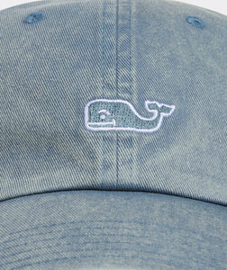 Vineyard Vines Garment Wash Classic Baseball Hat in Blue Mirage