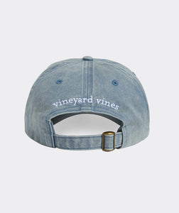 Vineyard Vines Garment Wash Classic Baseball Hat in Blue Mirage