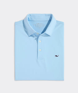 Vineyard Vines Solid Sankaty Polo in Jake Blue