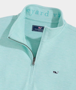 Vineyard Vines Saltwater Quarter Zip in Aqua Haze