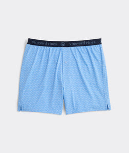 Vineyard Vines Sankaty Boxers in Puzzle Whale J Blue