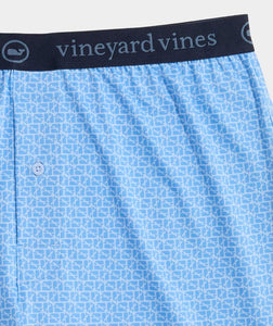 Vineyard Vines Sankaty Boxers in Puzzle Whale J Blue