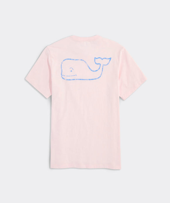 Vineyard Vines Vintage Whale Short Sleeve Pocket Tee in Pink Dogwood