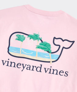 Vineyard Vines Breezy Hammock Short Sleeve Tee in Flamingo