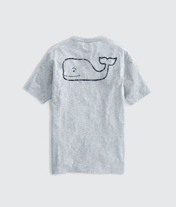 Vineyard Vines Vintage Whale Short Sleeve Tee in Grey Heather