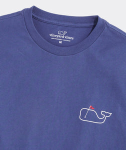 Vineyard Vines Golf Flag Short Sleeve Tee in Moonshine