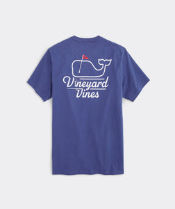 Vineyard Vines Golf Flag Short Sleeve Tee in Moonshine