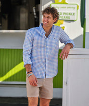 Load image into Gallery viewer, Vineyard Vines Kingston Tattersall Perfect Wash Poplin Shirt in Flamingo