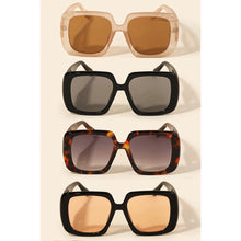 Load image into Gallery viewer, Acetate Square Frame Sunglasses Black/Orange