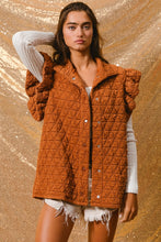 Load image into Gallery viewer, Warmth From Within Quilted Ruffle Sleeve Vest