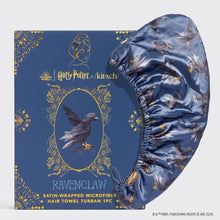 Load image into Gallery viewer, Harry Potter x Kitsch Ravenclaw Satin-Wrapped Hair Towel