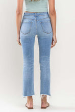 Load image into Gallery viewer, Broken Hearts High Rise Raw Crop Flare Jeans