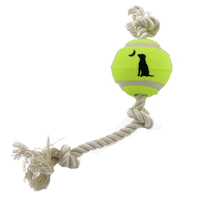 Local Boy Rope & Tennis Ball Dog Toy