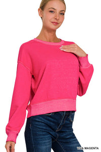 Love is Crazy Pullover Top Viva Magenta