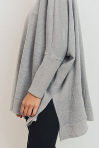 What More Can I Say Oversized Sweater Heather Gray