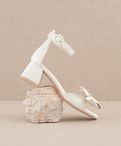 Made For Fun Bow Heels White