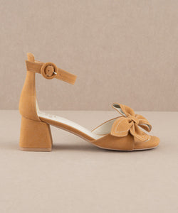 Made For Fun Bow Heels Tan