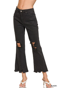 Every Little Step Distressed Jeans Black