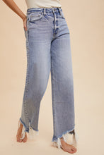 Load image into Gallery viewer, The Aftermath Distressed Hem Straight Leg Jeans