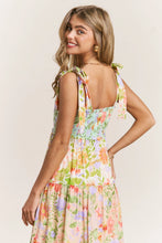 Load image into Gallery viewer, You'll Never Know Smocked V-Neck Multi Print Dress