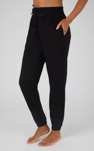 Number One Girl Butter Joggers in Black