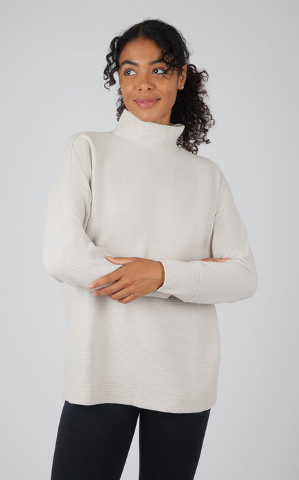 Indifferent Pullover Tunic in Nacreous Cloud