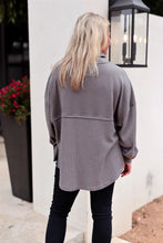 Load image into Gallery viewer, Jadelynn Brooke Ready or Not Waffle Quarter Zip Graphite