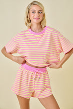 Load image into Gallery viewer, You Look Good Terry SS Top in Pink Lemonade