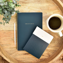 Load image into Gallery viewer, Church Notes Navy Notebook