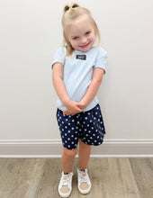 Load image into Gallery viewer, Lulu Mac Youth Small Polka Dots Short in Navy/Lt Blue