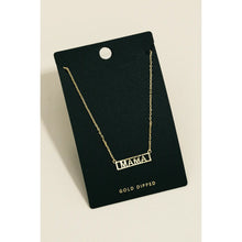 Load image into Gallery viewer, Mama Box Logo Necklace Gold