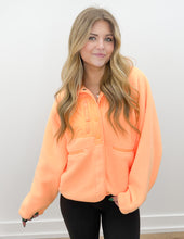 Load image into Gallery viewer, Free People Hit The Slopes Jacket in Neon Clementine