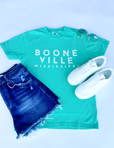 JAC's Neon Booneville SS Tee Island Green