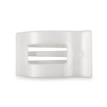 Load image into Gallery viewer, Teleties Medium Flat Rectangle Clip Coconut White