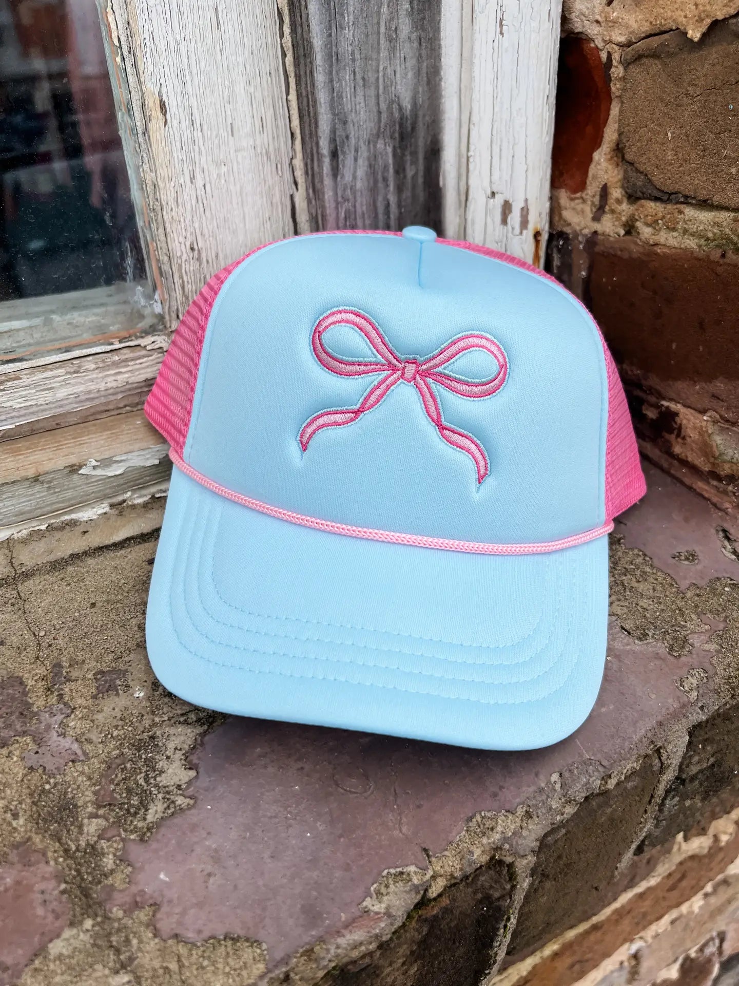 Ribbon Bow Foam Trucker Hat