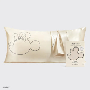 Kitsch & Mickey and Minnie Mrs. Mouse King Satin Pillowcase