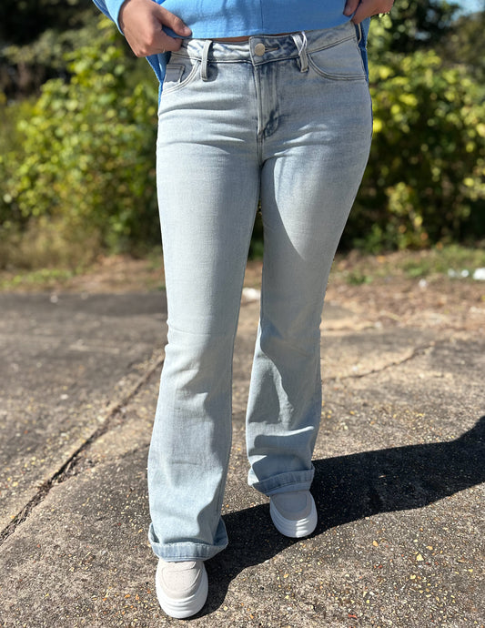 Came Here for Love Low Rise Flare Jeans