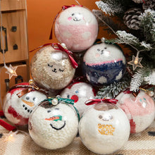 Load image into Gallery viewer, Naughty or Nice Ornament Gift Fuzzy Socks