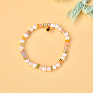 Puravida Venice Mixed Bead Stretch Bracelet