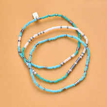 Load image into Gallery viewer, Puravida Seafoam Dream Stretch Bracelet Set of 3