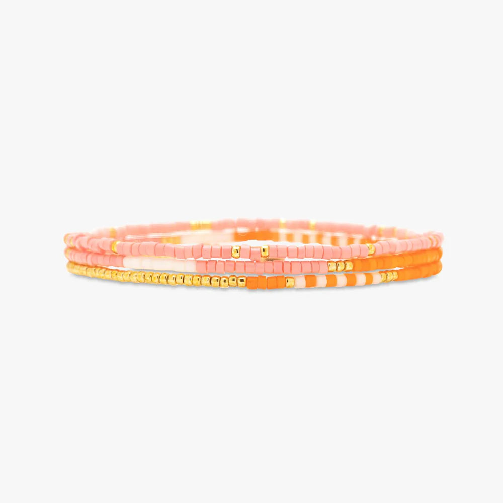 Puravida Warm Breeze Stretch Bracelet Set of 3